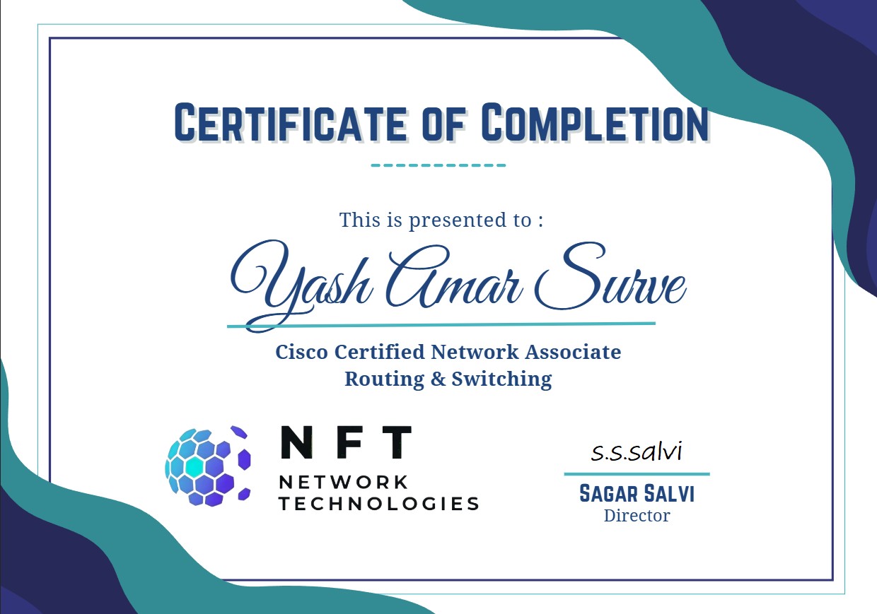 CCNA Certificate
