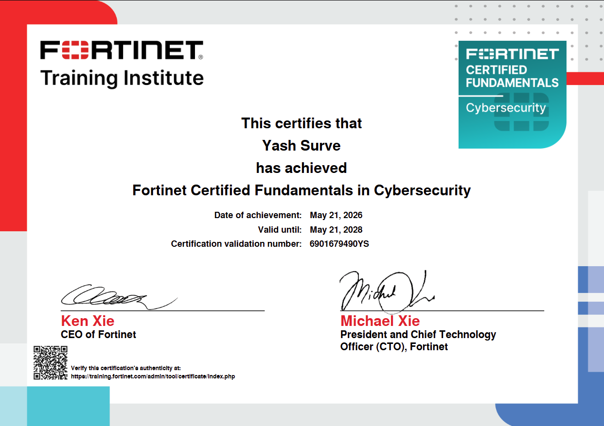 Fortinet Certificate